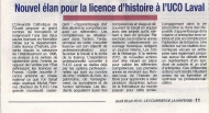 article Licence Histoire